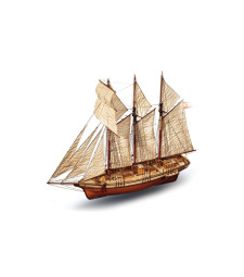 1:58 Шхуна CALA ESMERALDA - Модел на кораб от дърво