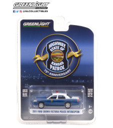 Anniversary Collection Series 12 - 2011 Ford Crown Victoria Police Interceptor - Kansas Highway Patrol 75th Anniversary Unit Solid Pack