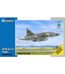 1:48 Самолет SAAB AJ 37 Viggen “Attack Version” - Обновена версия