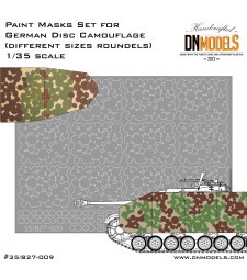 1:35 WWII 1946 German Disc Camo (different size roundels) Paint Mask Set (35/827-009)