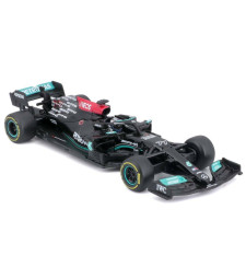 2021 Mercedes-Benz AMG F1 W12 EQ Power + #44 Lewis Hamilton with helmet, black/turquoise