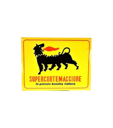 Метална табела SUPERCORTEMAGGIORE cm. 34 x 26 x 0.2 H The powerful Italian petrol